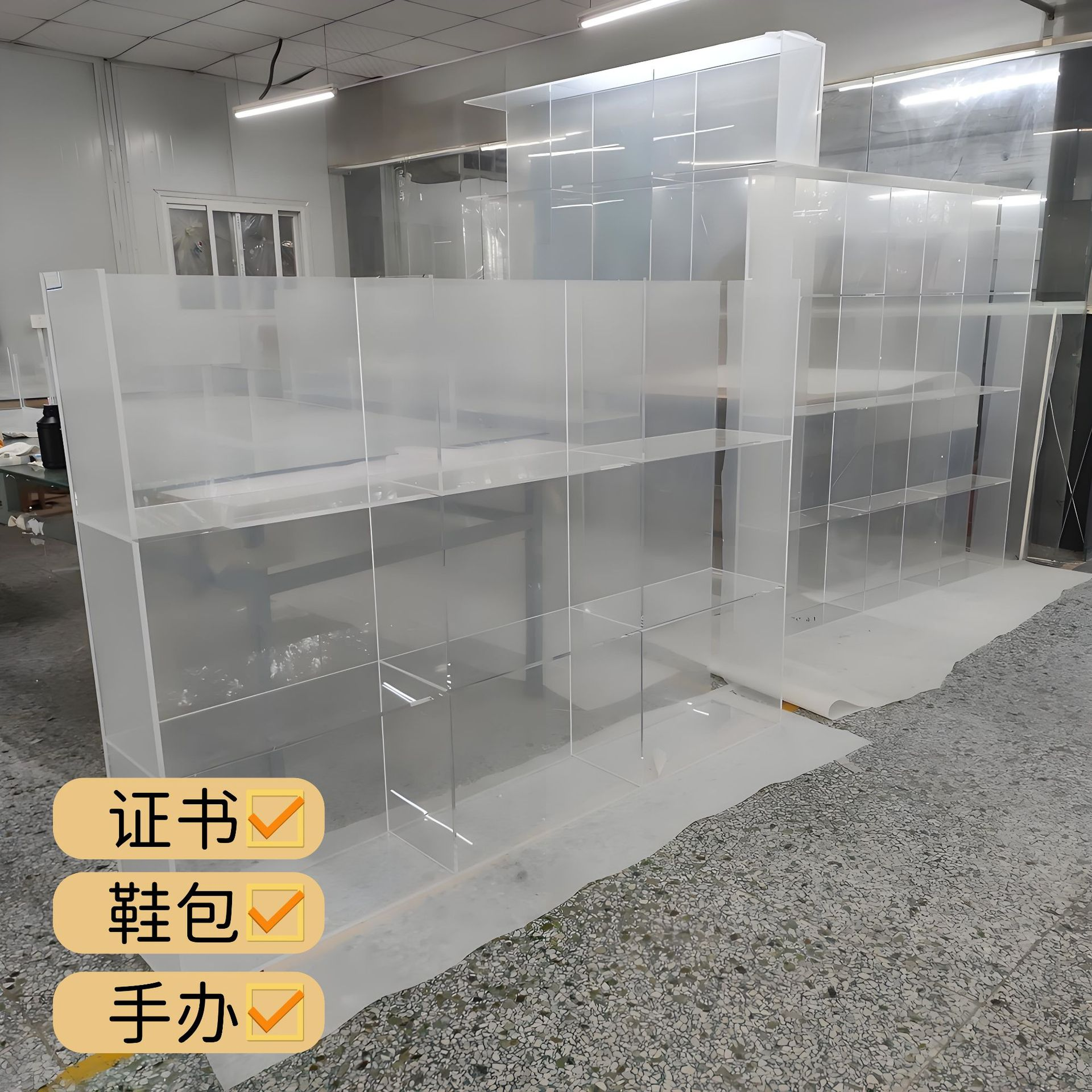 定制手办展示柜乐高透明亚克力展示架产品陈列柜货架模型玩具烟柜 图片 3