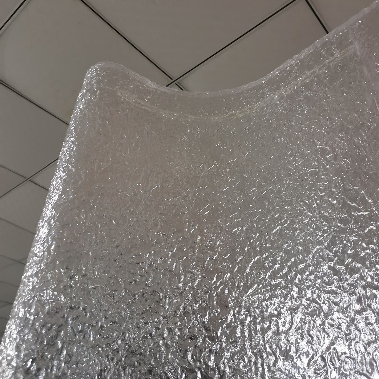 透明亚克力水波纹板折弯水槽异形有机玻璃造型景观装饰道具 图片 4