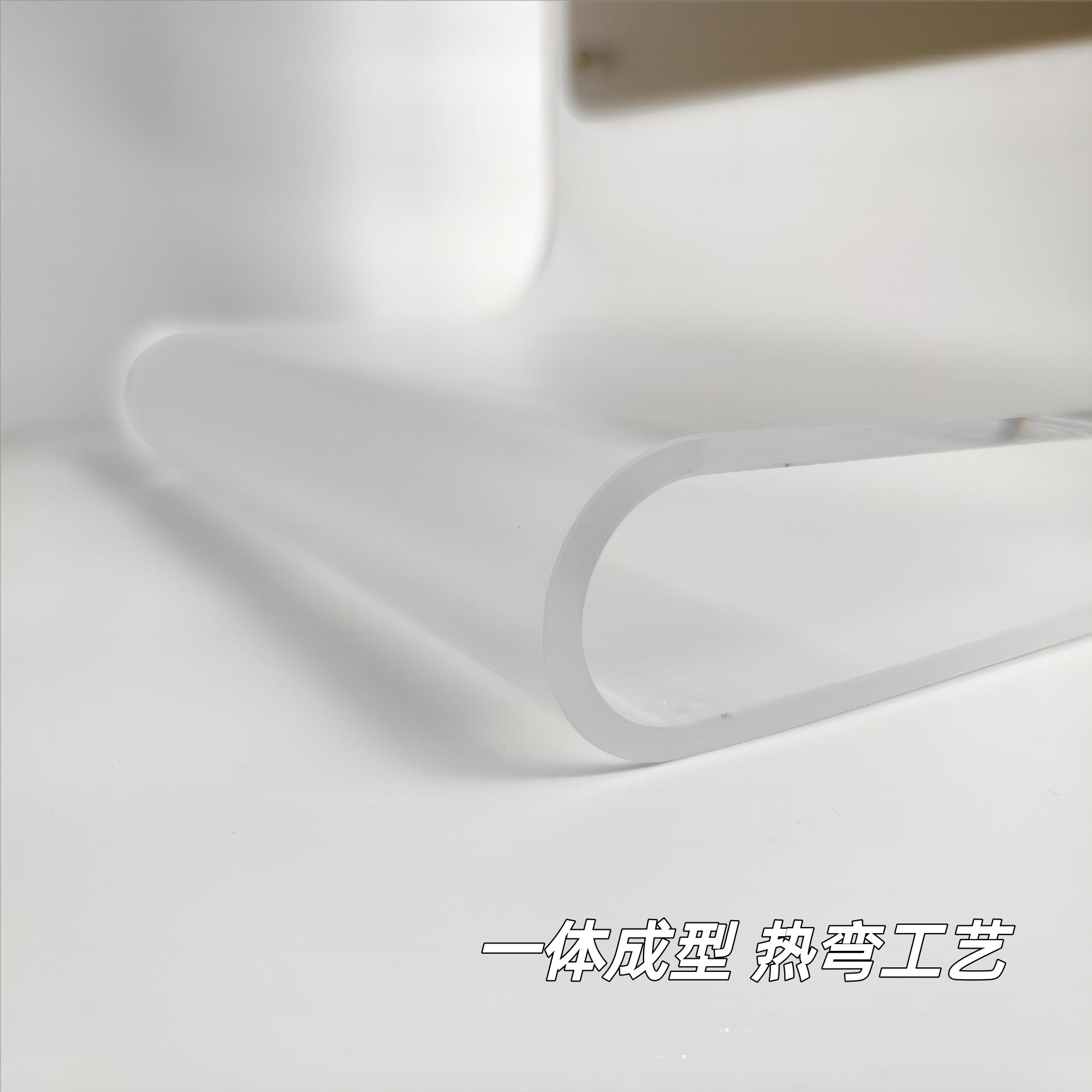 磨砂亚克力透明警示牌热弯酒店商超落地A型牌防滑丝网印标识立牌 图片 2
