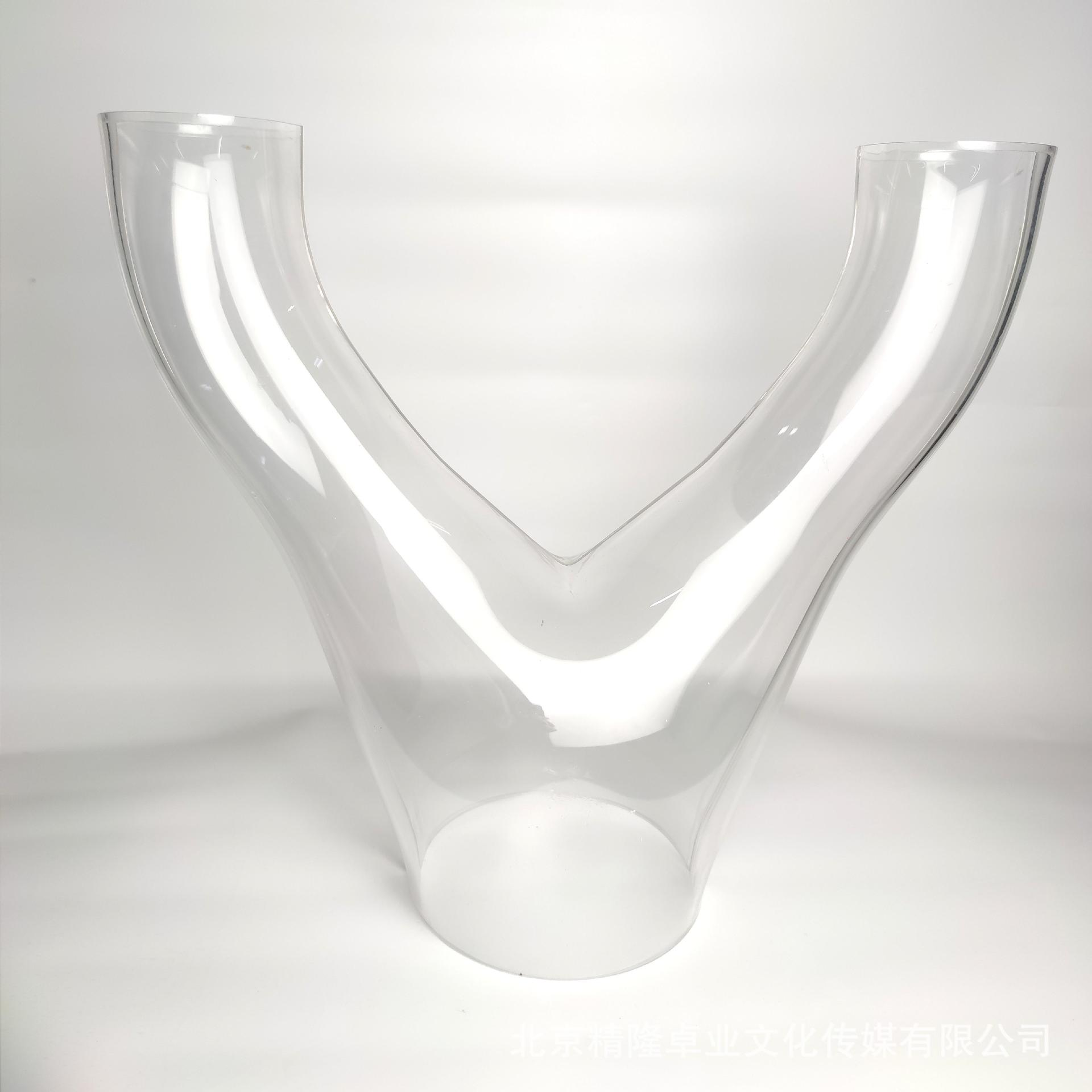 亚克力透明实验异型管道三通大型试验水箱热成型圆管可切割尺寸 图片 2