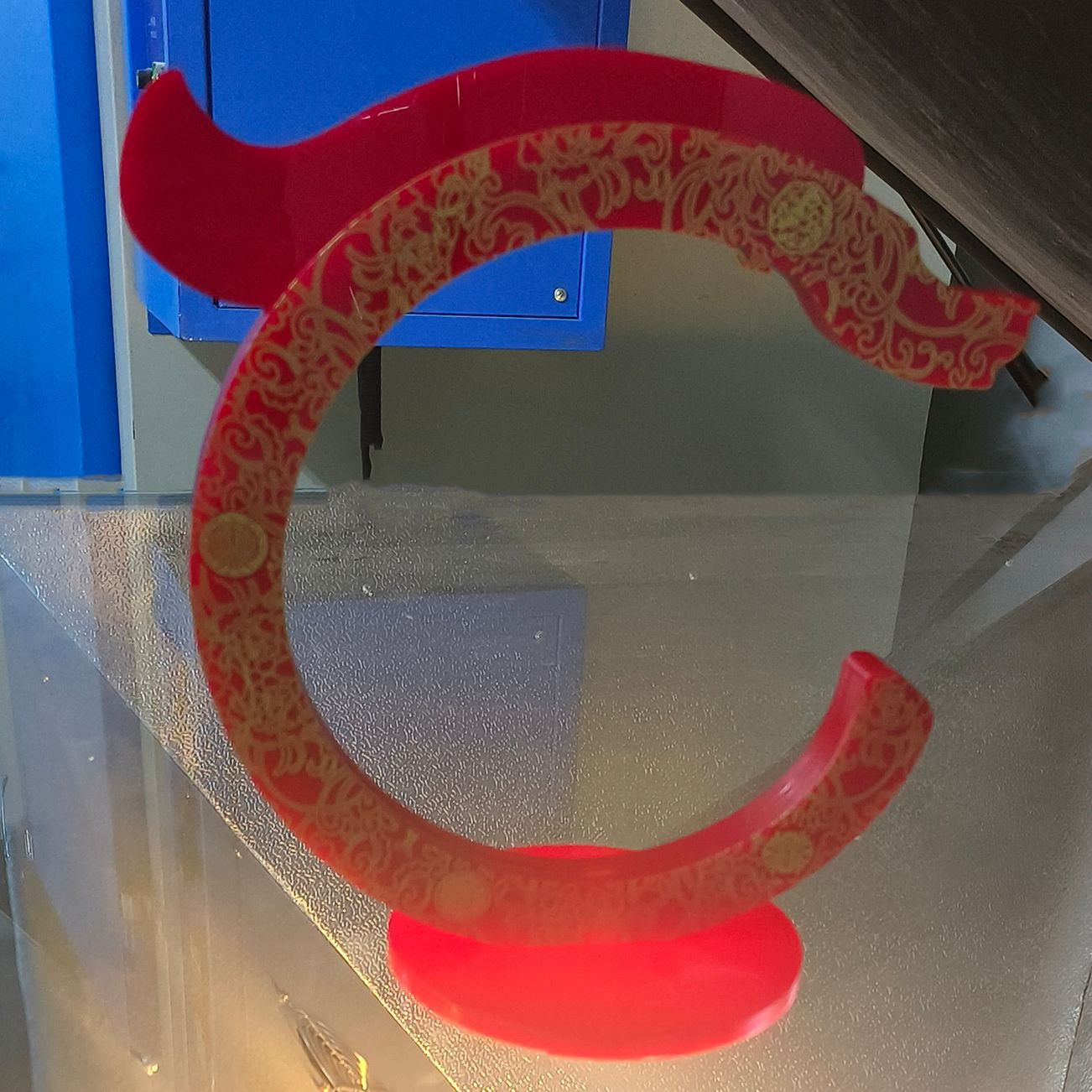 亚克力异形加工有机玻璃异形龙形艺术品激光雕刻亚克力装饰品 图片 4