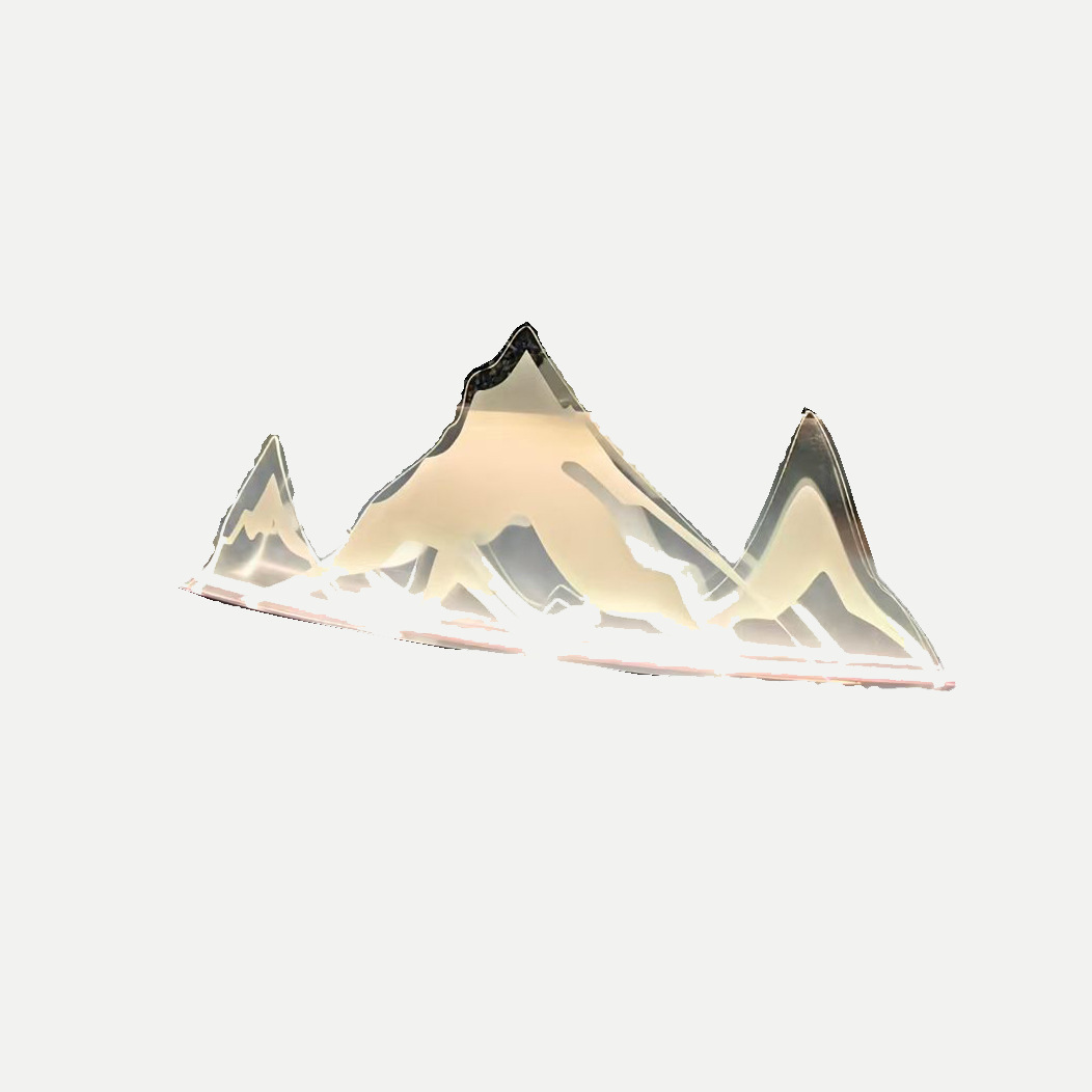 亚克力假山屏风有机玻璃展会布景透明装饰墙大型发光展台背景板 图片 4
