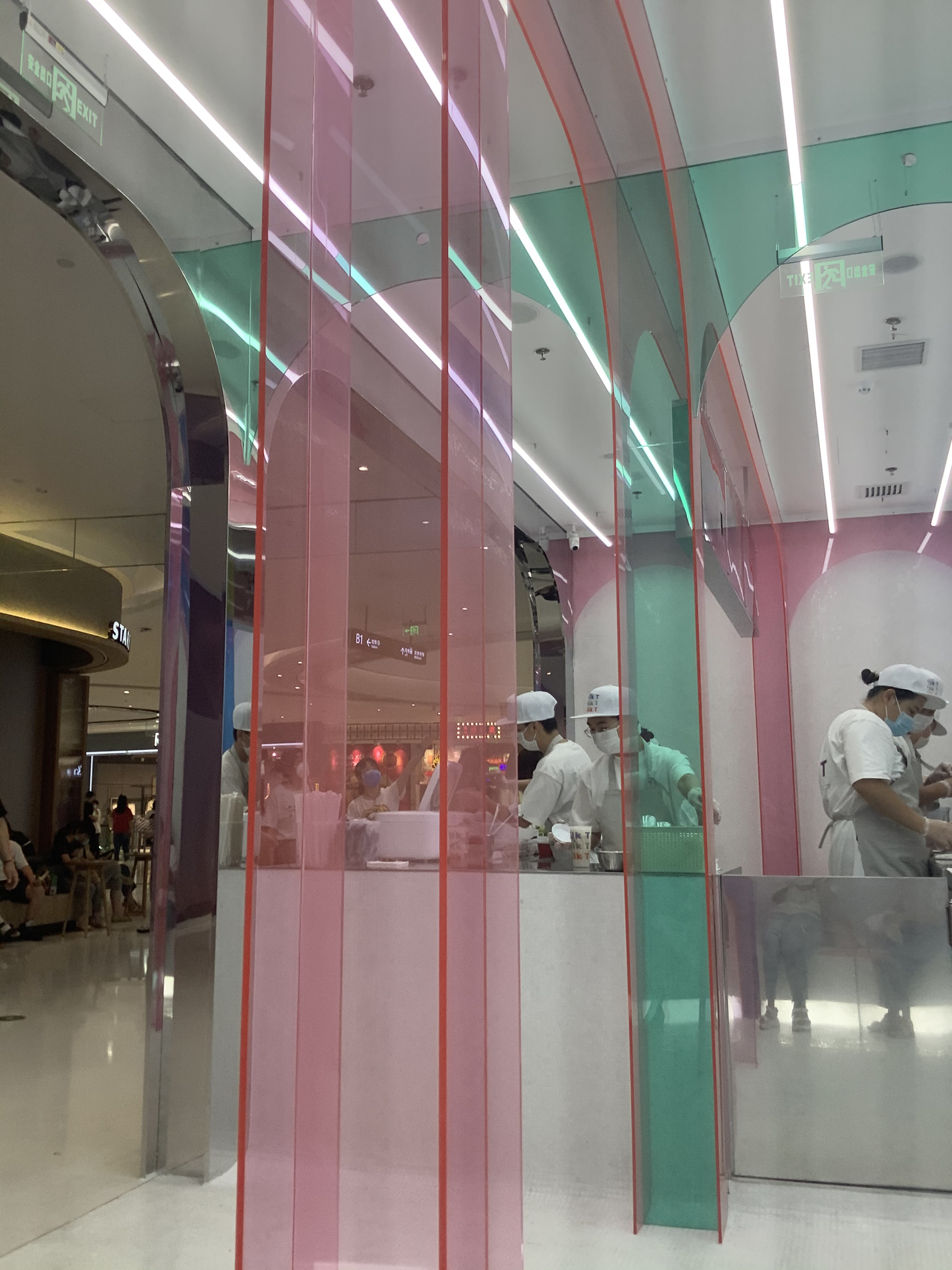 亚克力工程装饰奶茶店装修 图片 6