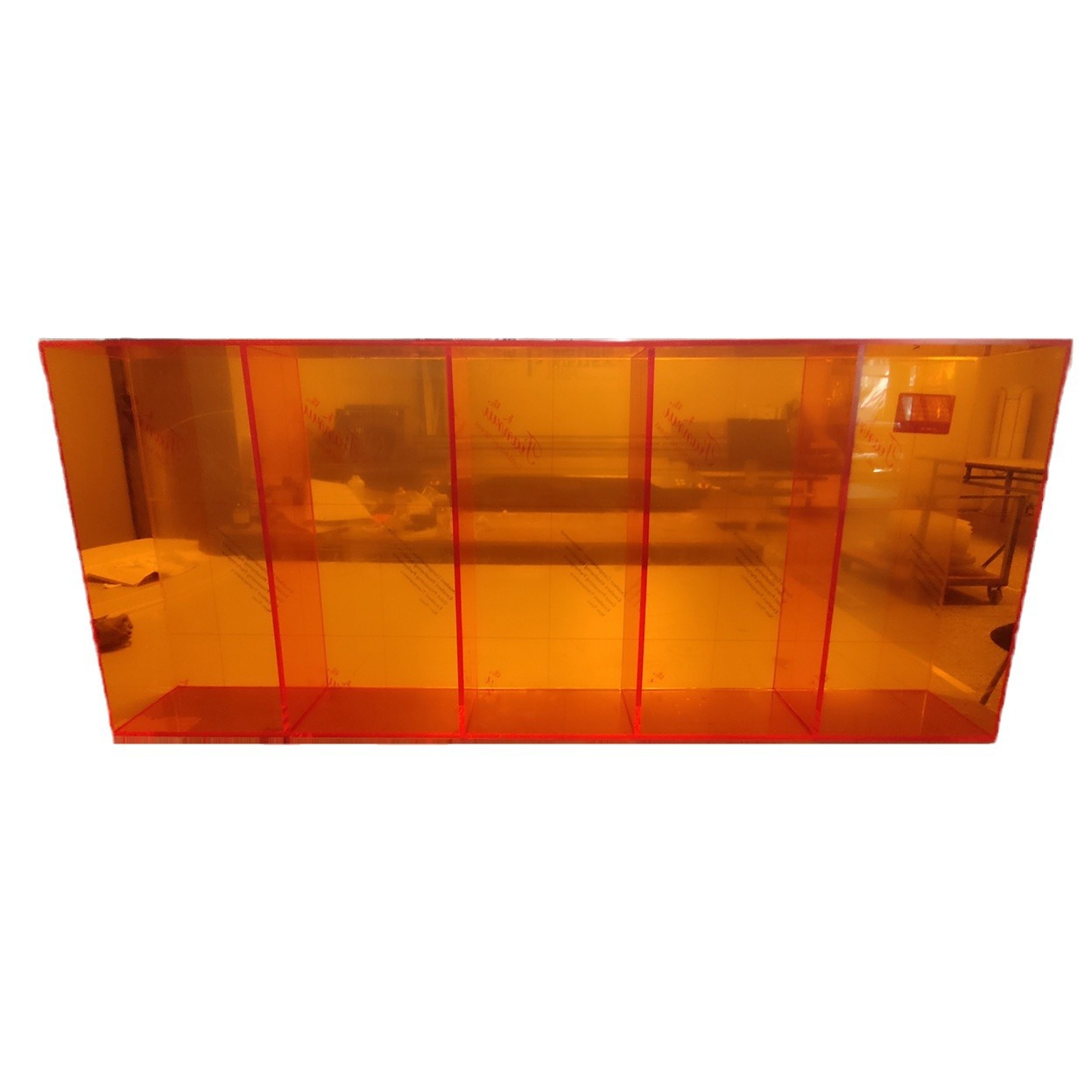 现代简约风亚克力茶色展柜透明有机玻璃多宝阁超市展示柜 图片 5