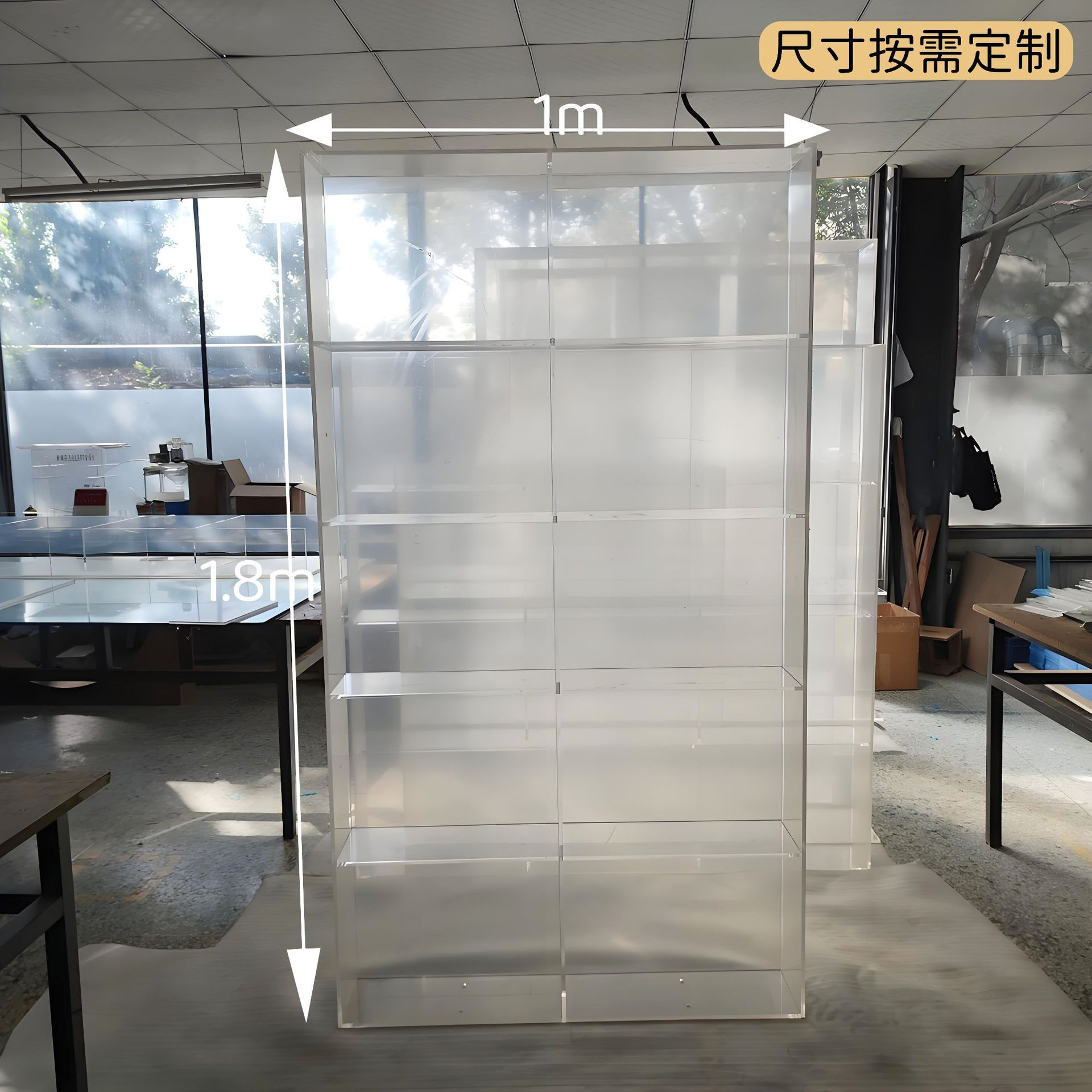 定制手办展示柜乐高透明亚克力展示架产品陈列柜货架模型玩具烟柜 图片 2